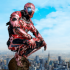 Super Crime Steel War Hero Iron Flying Mech Robot Icon