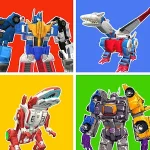 Superhero Robot Monster Battle Icon